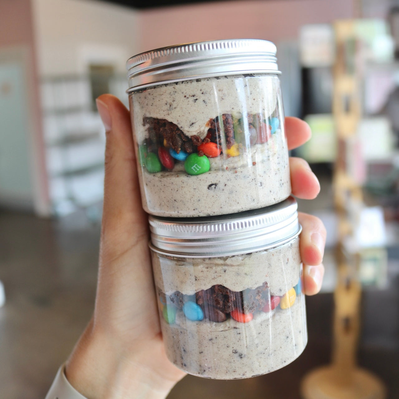 Brownie Cookie Monster Edible Cookie Dough Jar