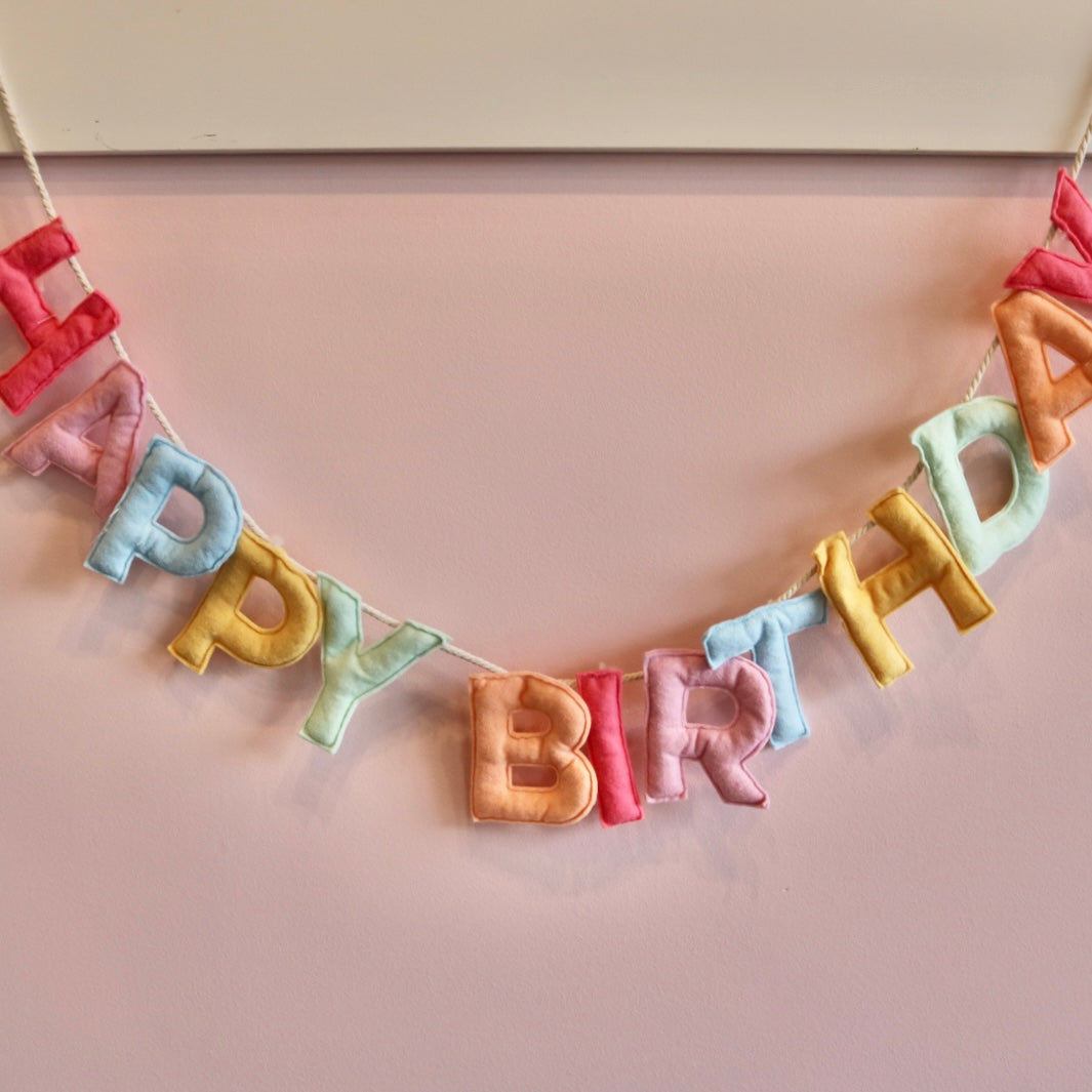 Felt Happy Birthday Garland