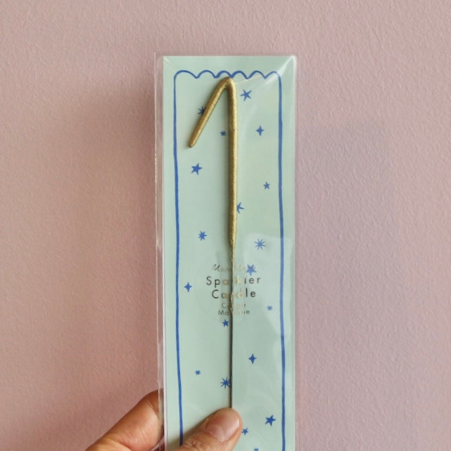 Gold Sparkler 1 Candle