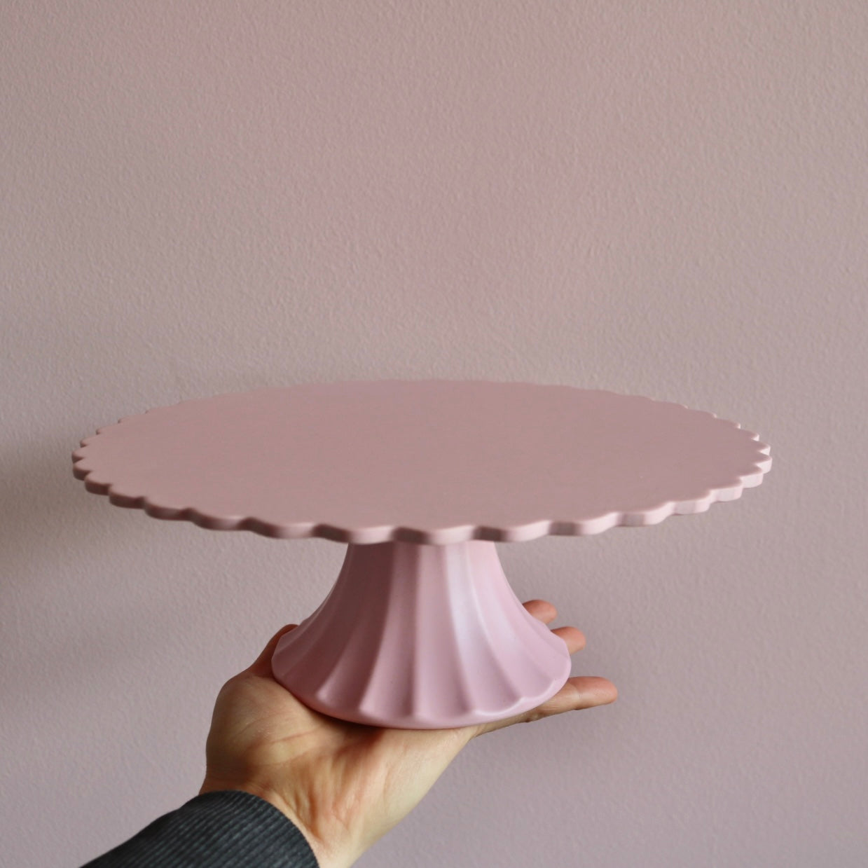 Medium Pink Reusable Bamboo Cake Stand