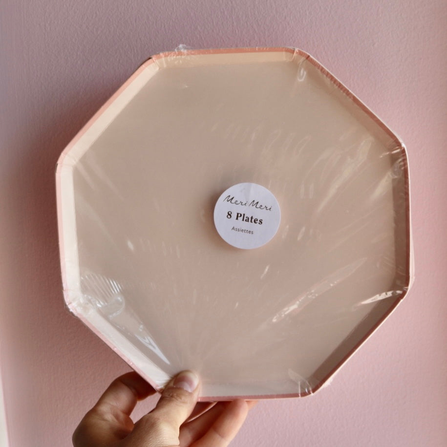Cotton Candy Pink Side Plates (x 8)