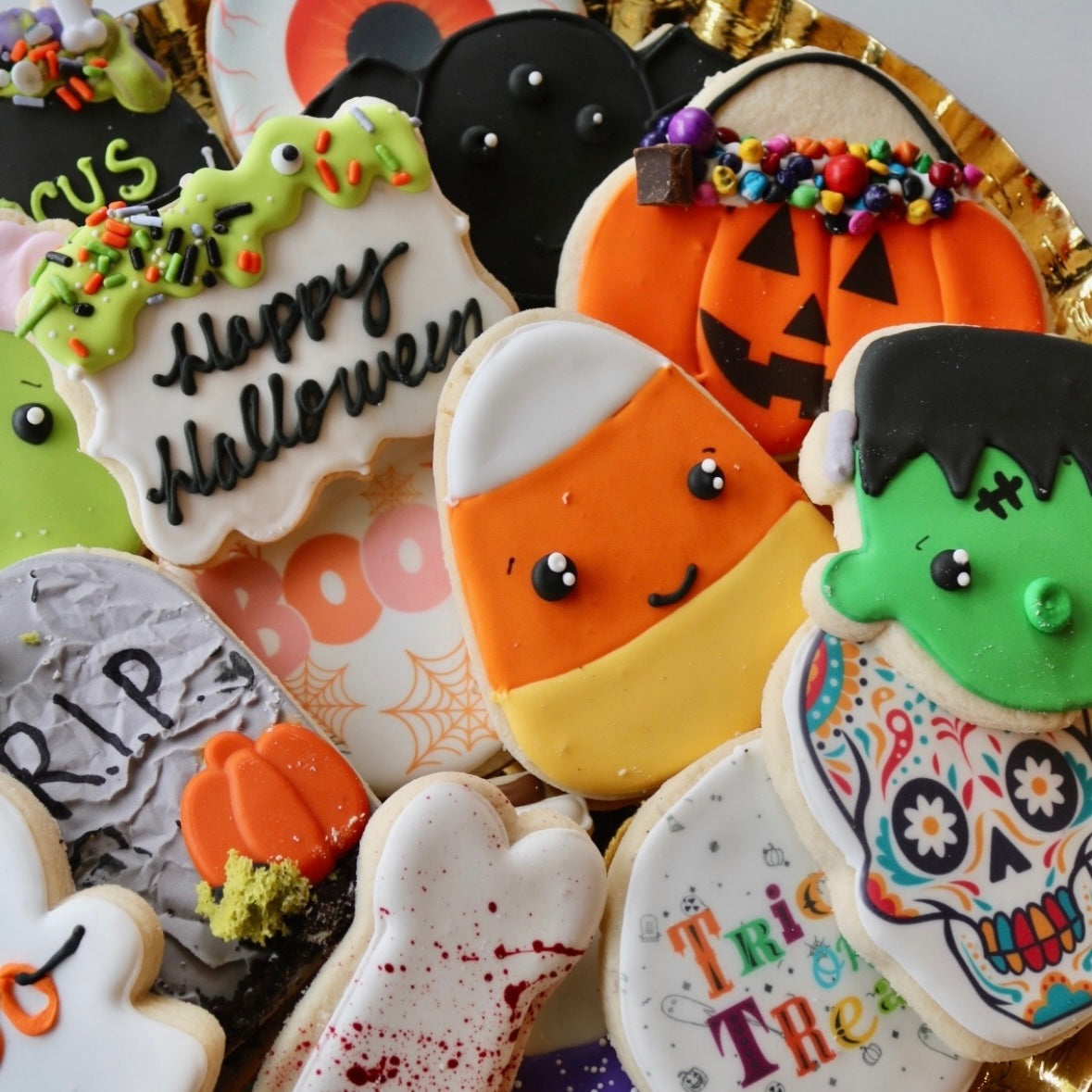 Halloween Cookies- Assorted Dozen (preorder)