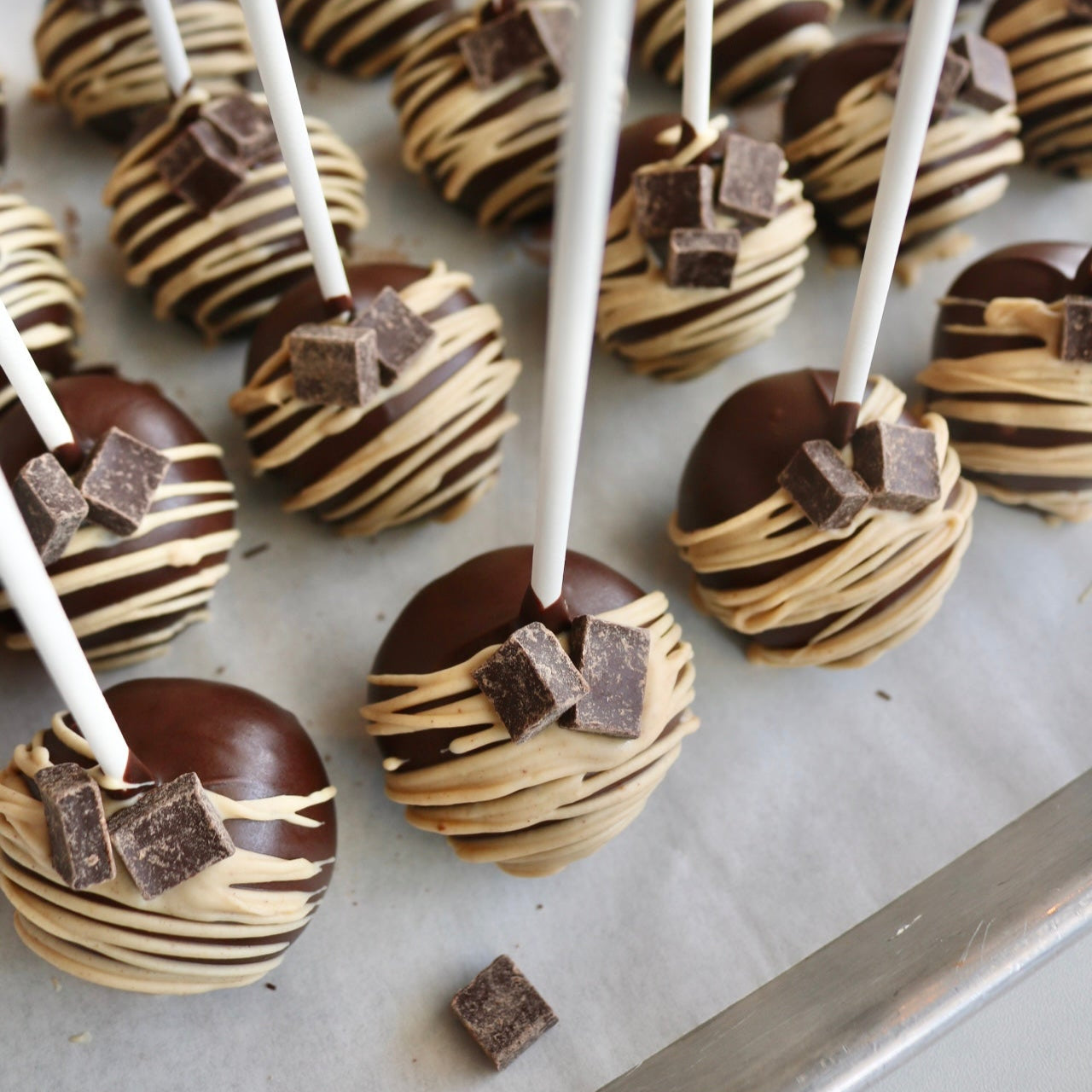 Peanut Butter Brownie Pops