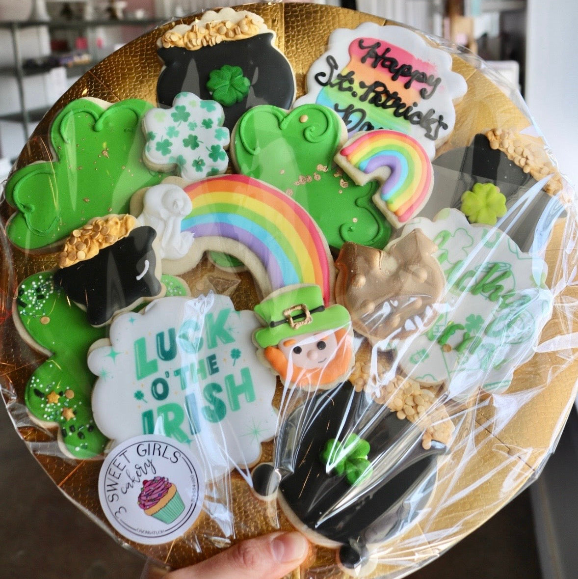 St. Patrick's Day Cookie Tray