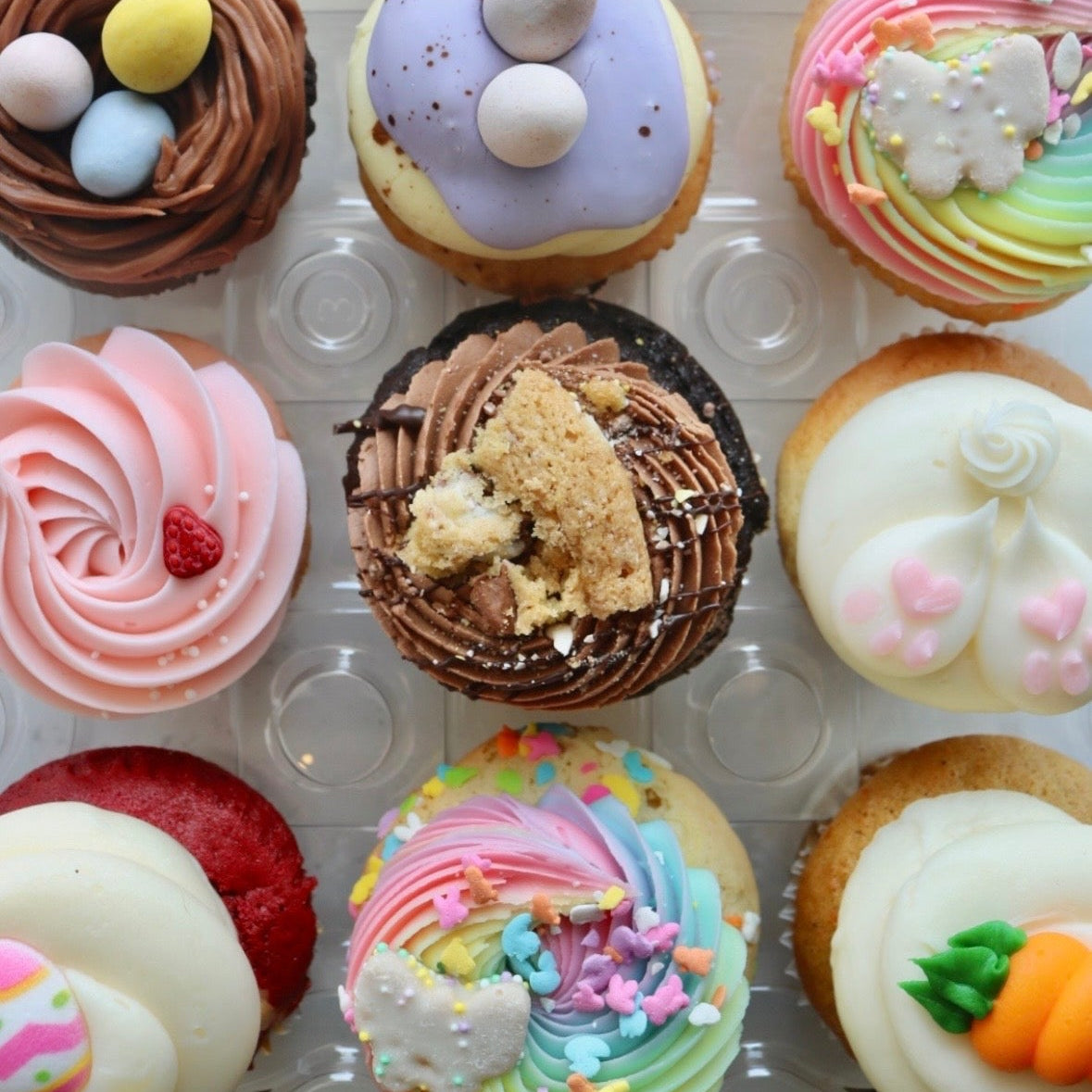 Assorted Easter Cupcakes- Half Dozen