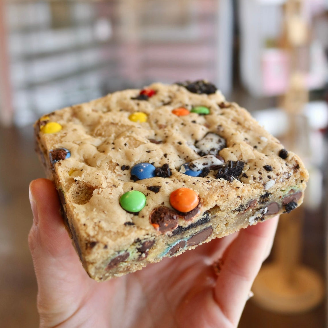 Cookie Monster Cookie Bar