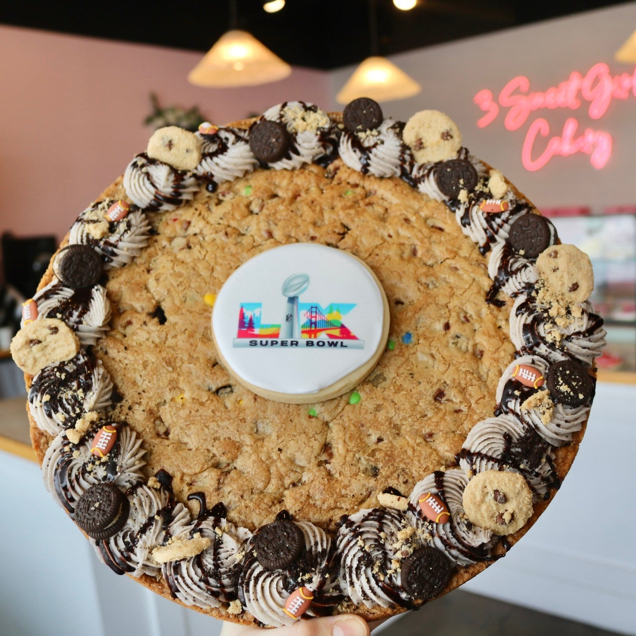 Super Bowl Cookie Cake