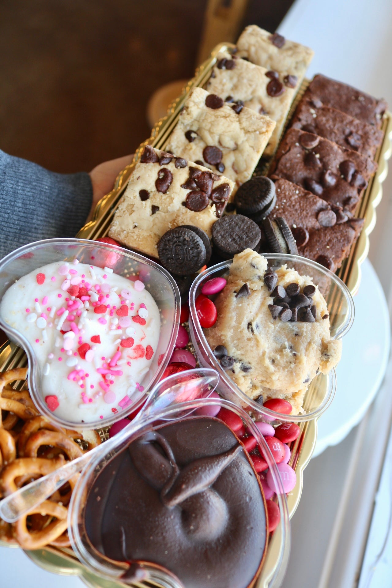 Valentine's Day Cookie Dipper Tray