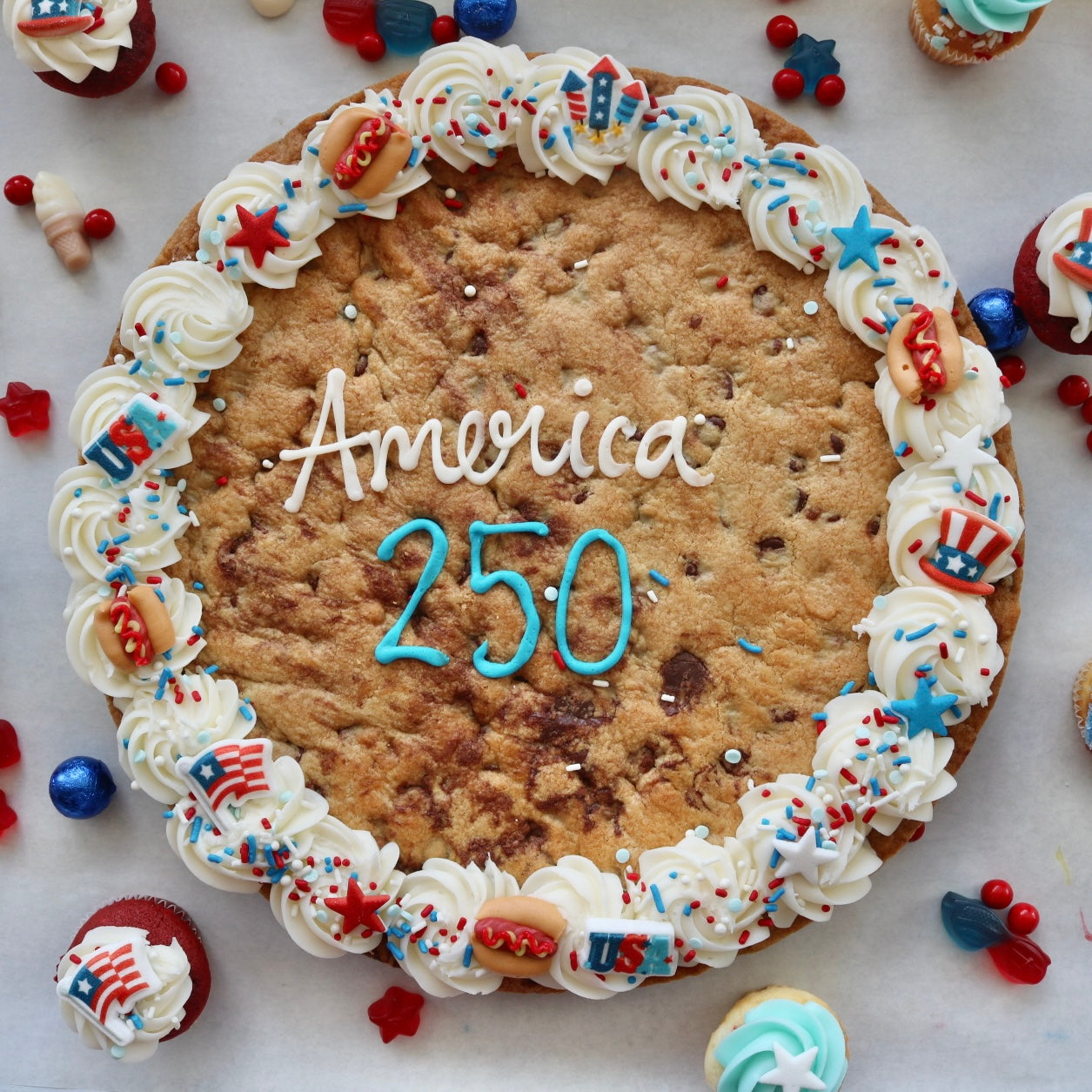 Fourth of July Cookie Cake- 12"