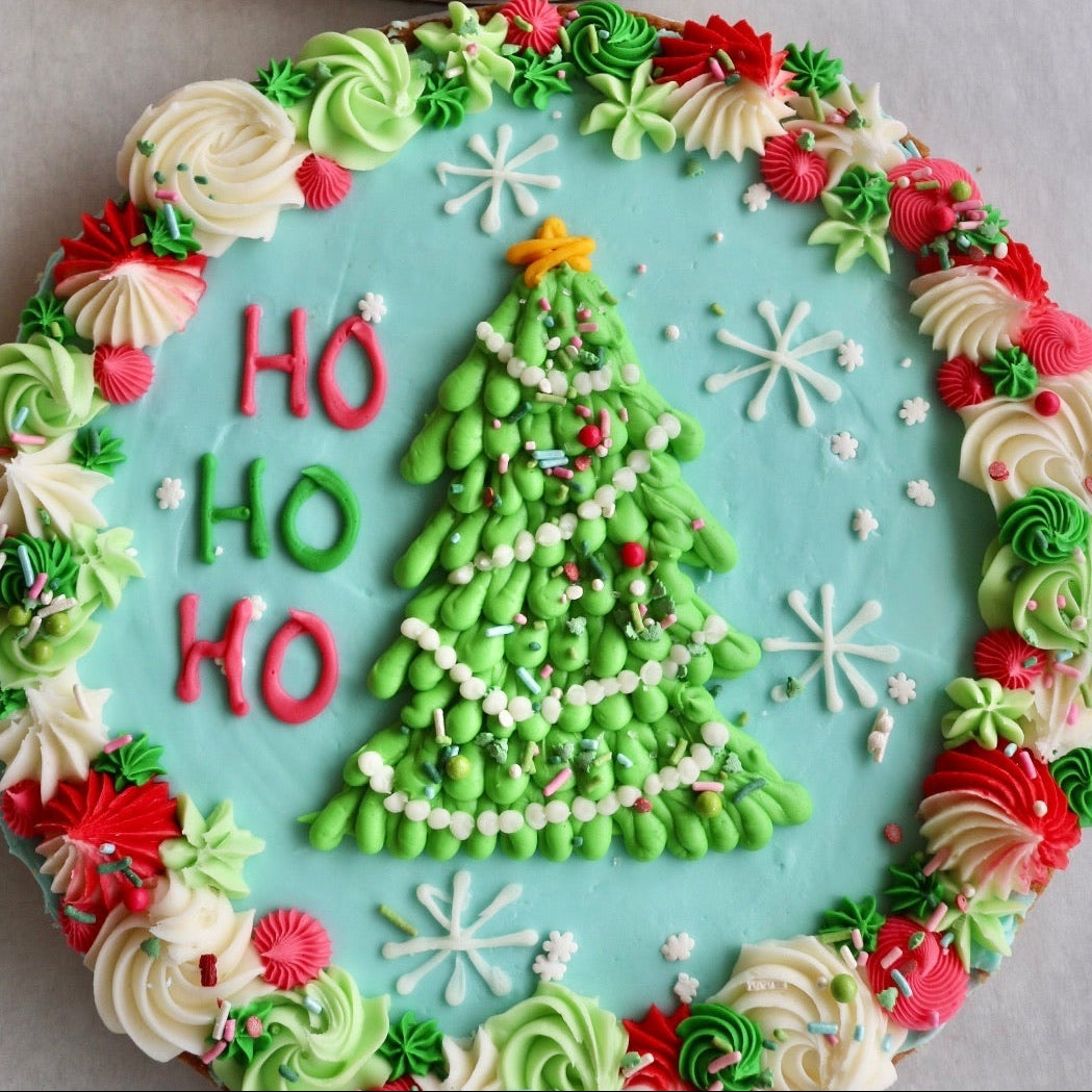 12" Christmas Tree Cookie Cake