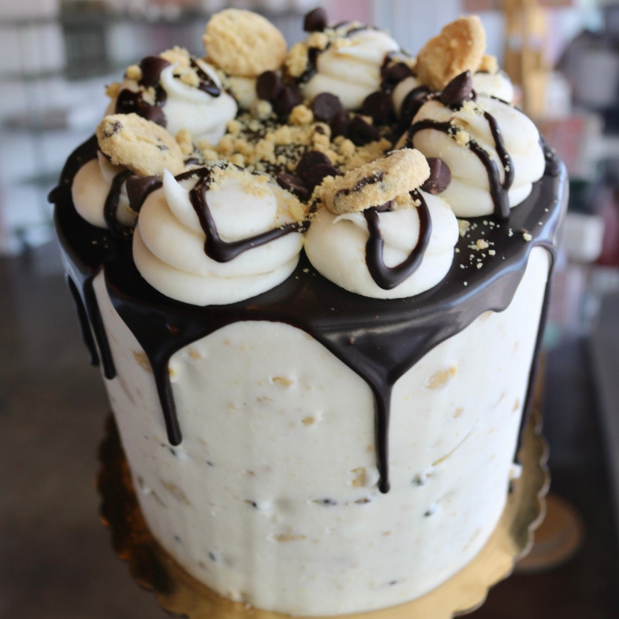 Chocolate Chip Cookie Cake- Short