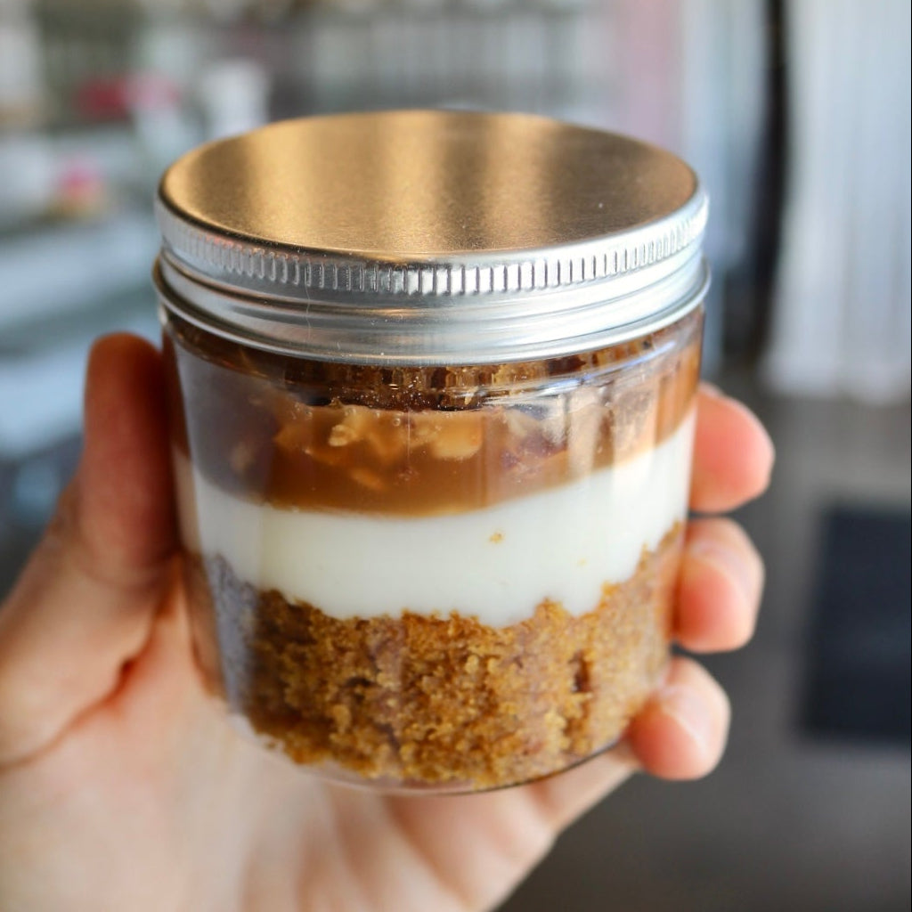 Caramel Toffee Pumpkin Cake Jar