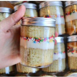 Vegan Birthday Cake Jar
