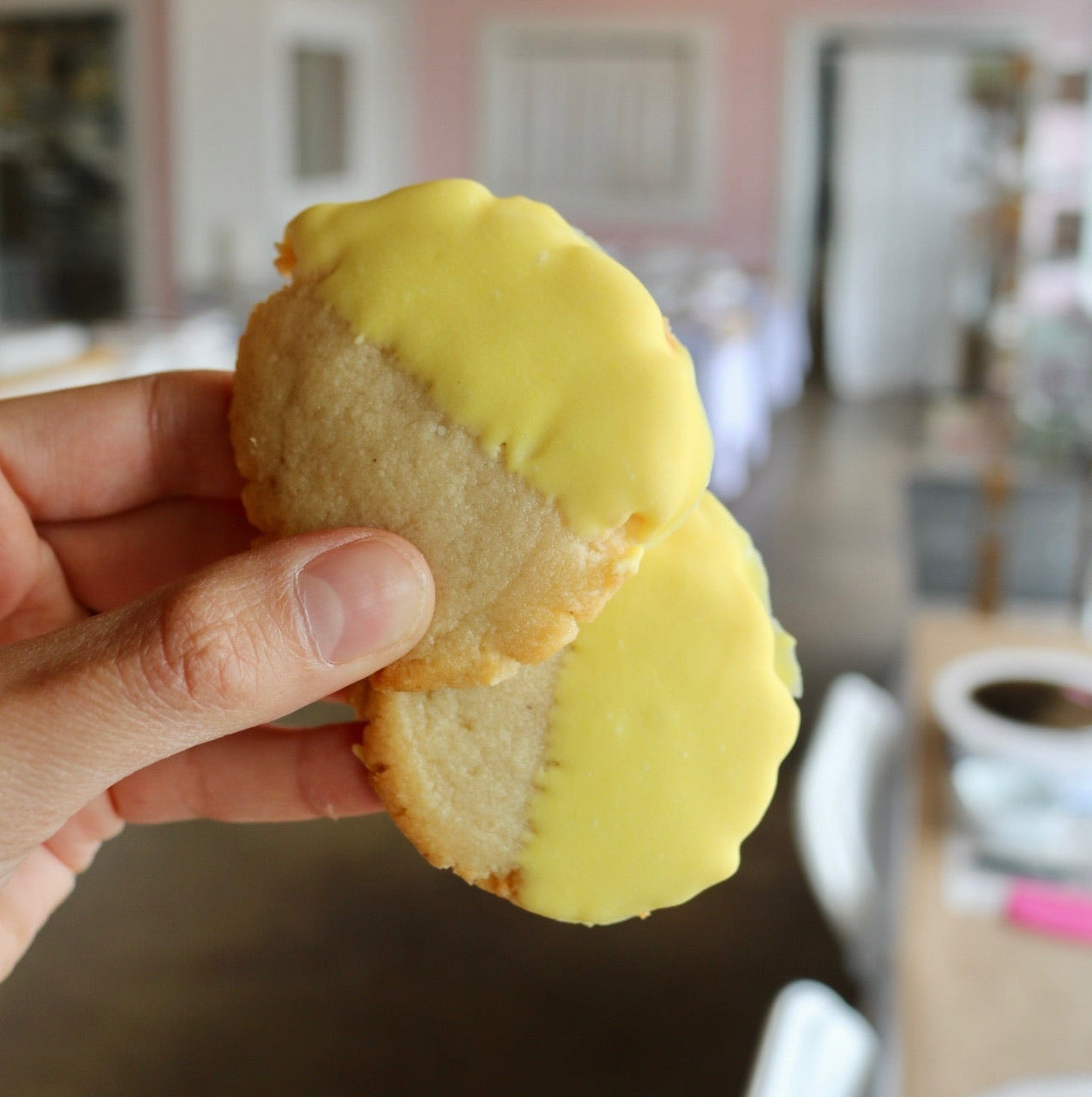 Keto Lemon Shortbread Cookies