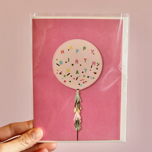 Happy Birthday Balloon Card
