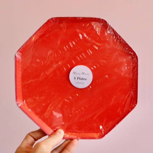 Red Side Plates (x8)