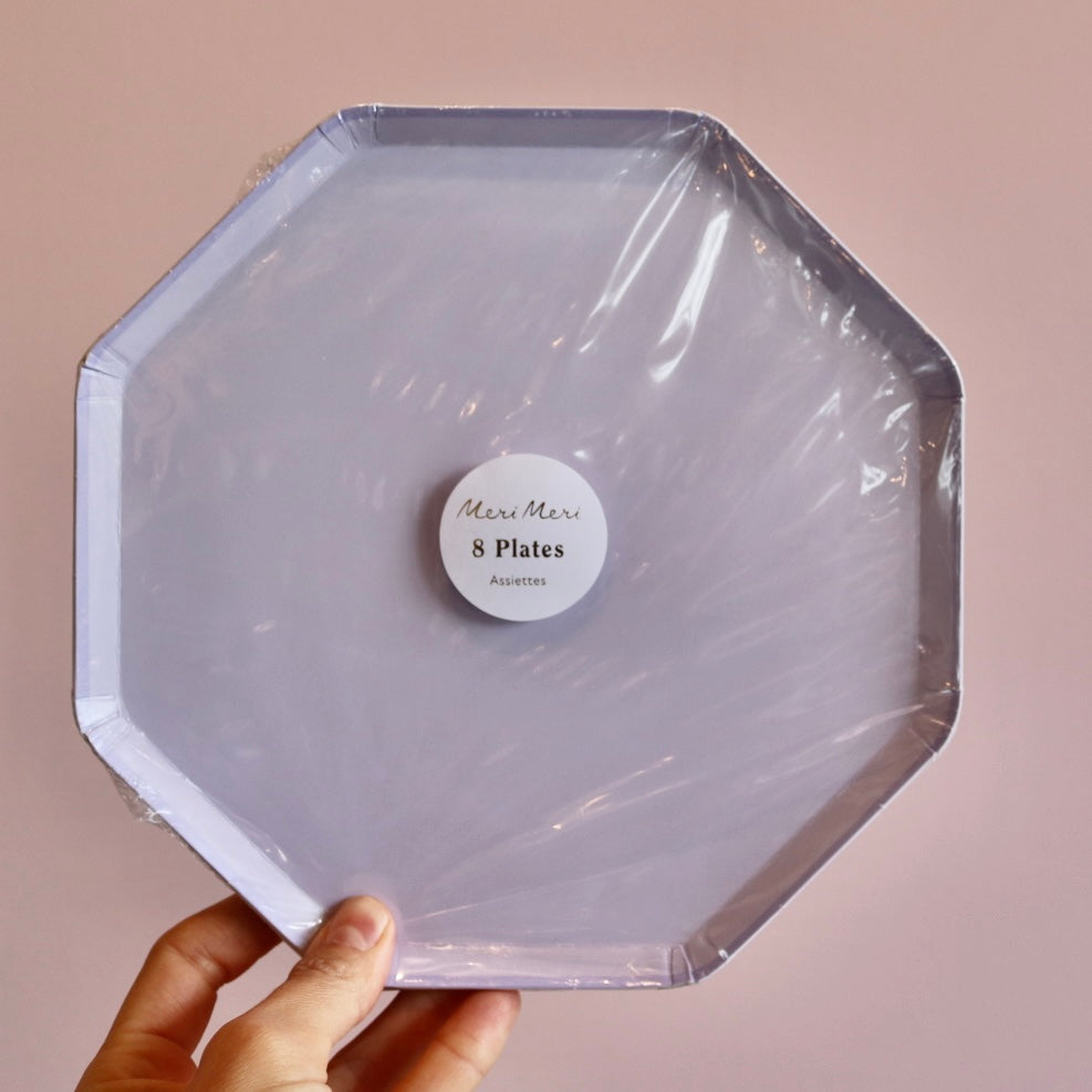 Lavender Side Plates (x 8)