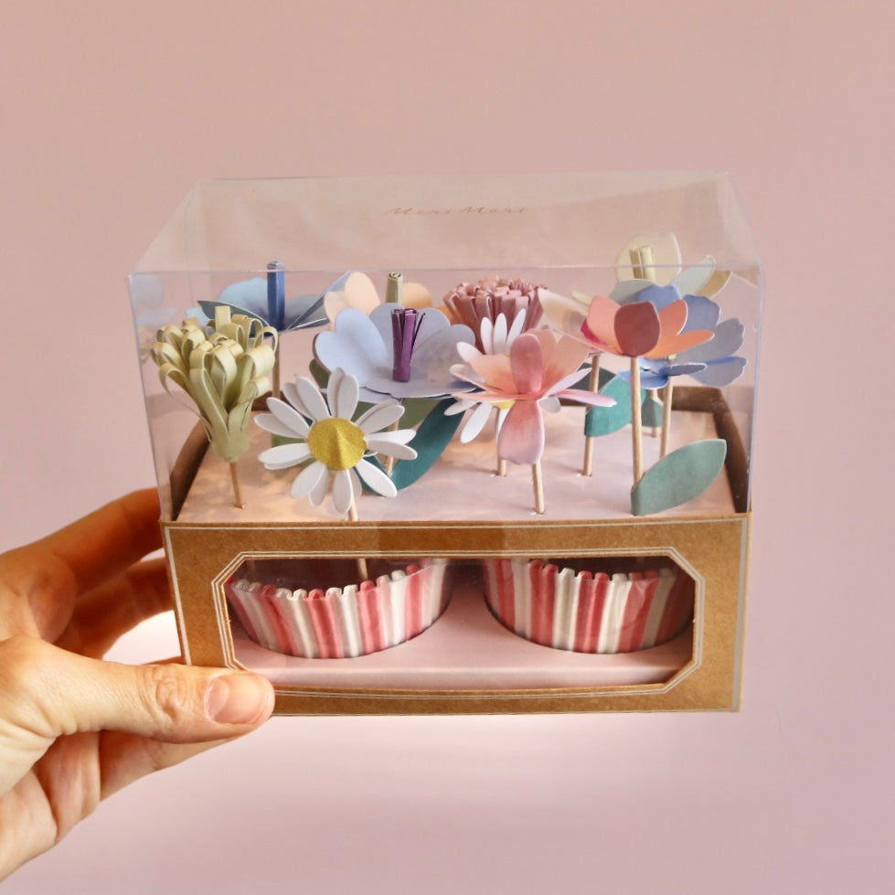 Flower Garden Cupcake Kit (x 12 toppers)