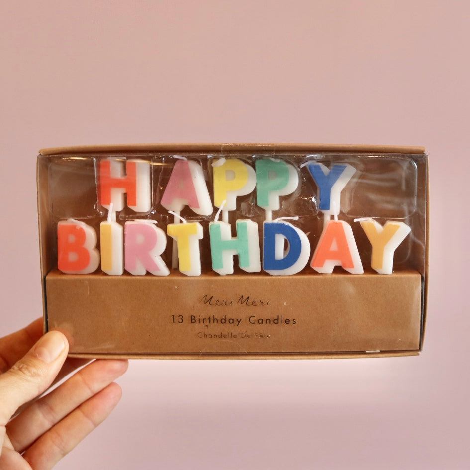 Happy Birthday Candle Set (x 13)