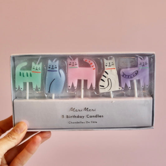 Cat Candles (x 5)