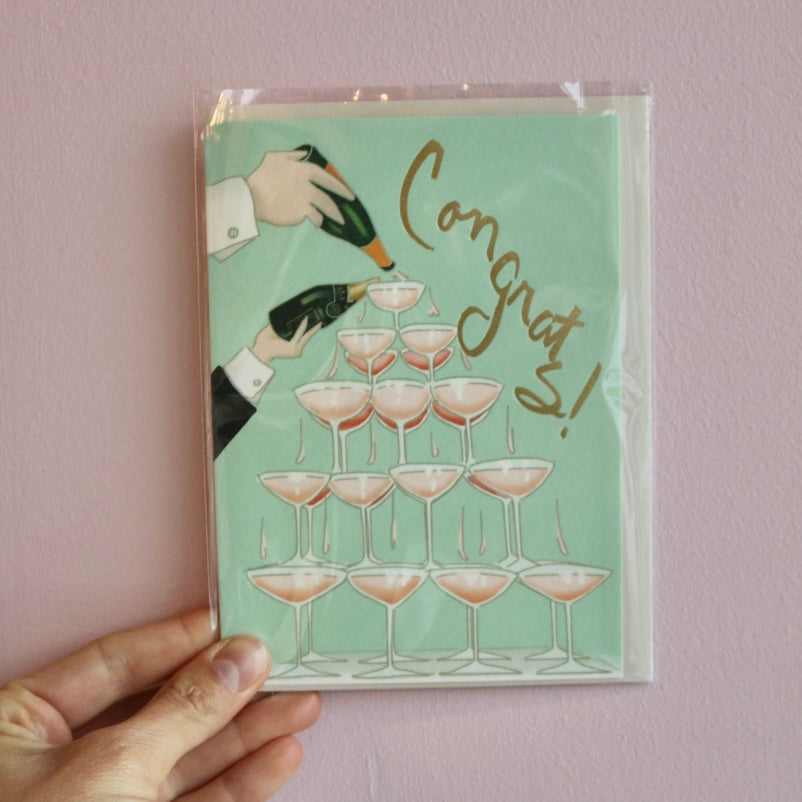 Congrats Champagne Card