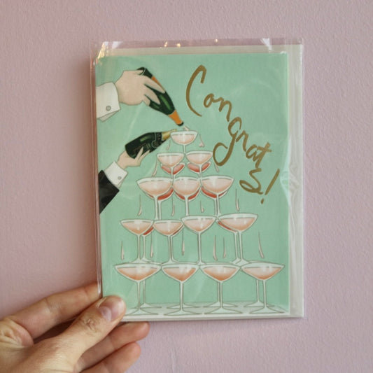 Congrats Champagne Card