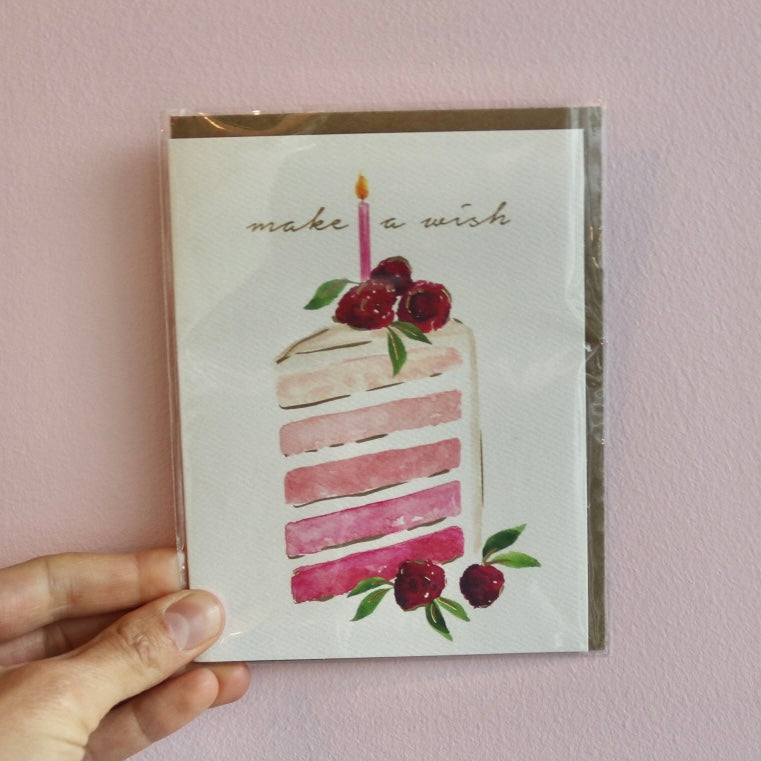 Make A Wish Cake Card