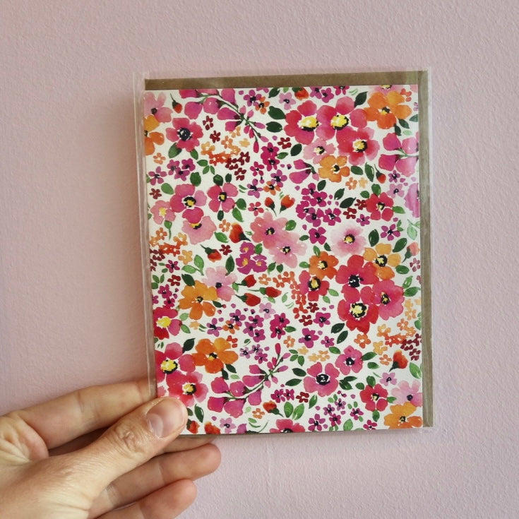 Floral Card (Blank Inside)