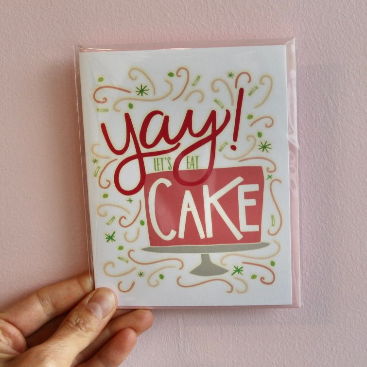 "Yay! Let's Eat Cake" Card