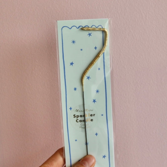 Gold Sparkler 7 Candle