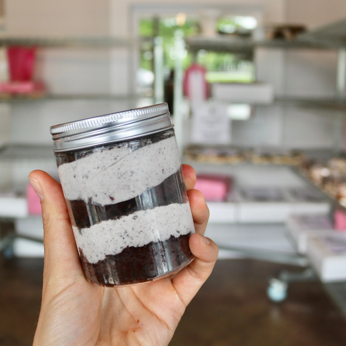 Vegan Chocolate Oreo Cake Jar