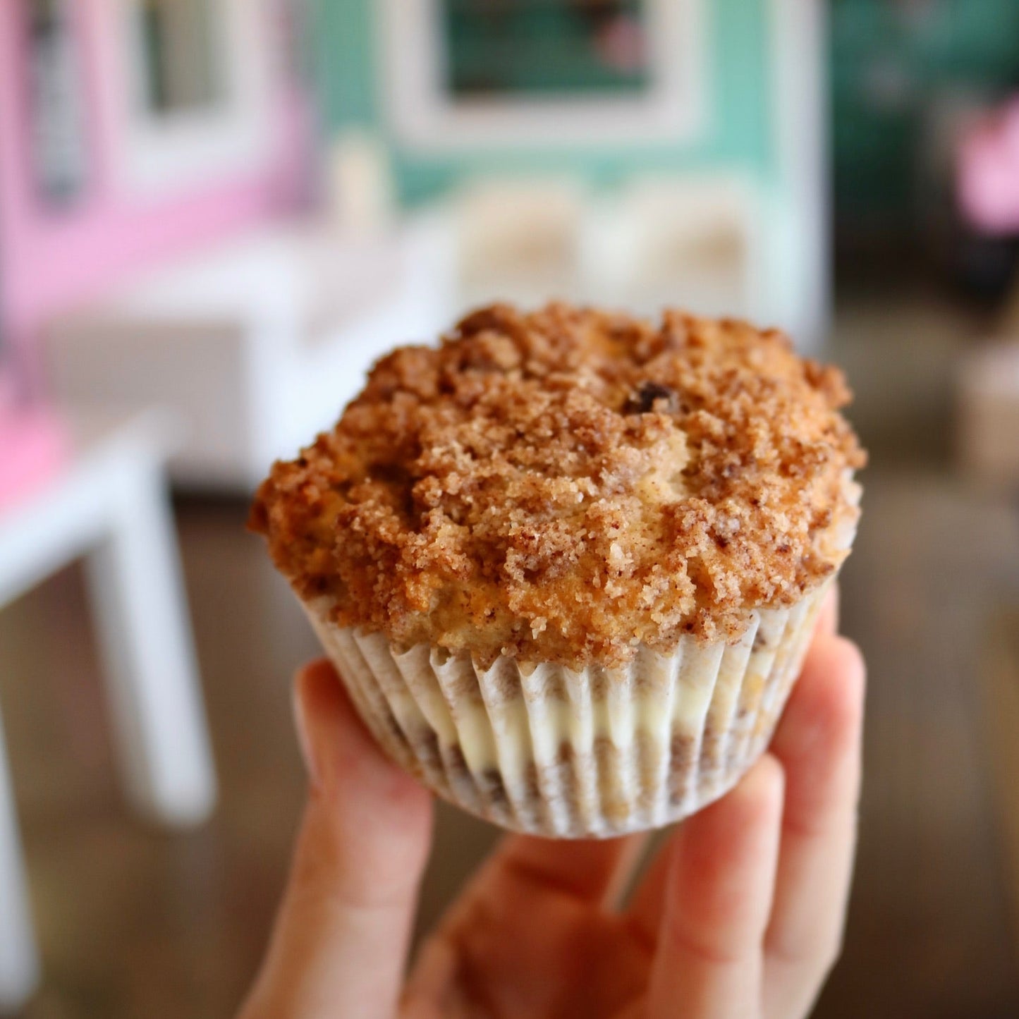 Keto Cream Cheese Coffee Cake Muffin
