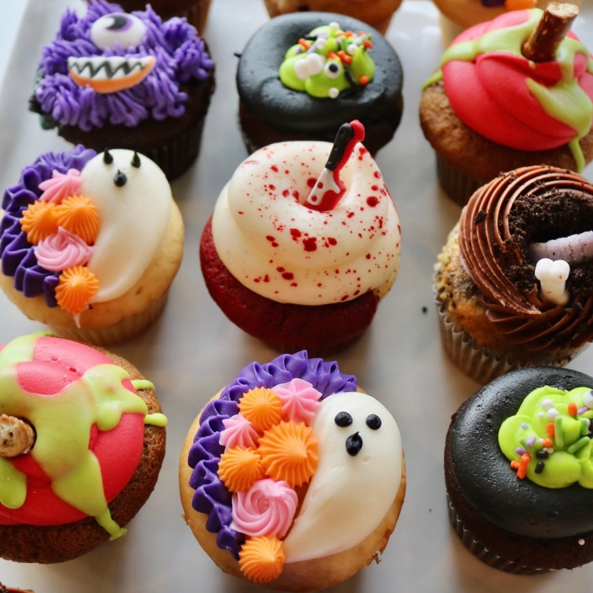 Halloween Cupcakes- Assorted Half Dozen