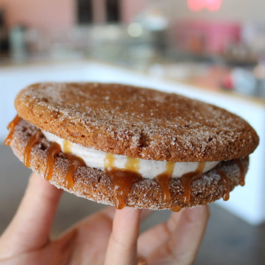 Caramel Apple Cider Cookie Sandwich