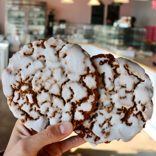 Iced Ginger Mollasses Cookie