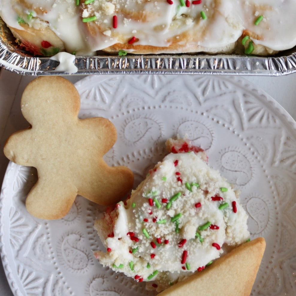 Santa's Sugar Cookie Sweet Rolls