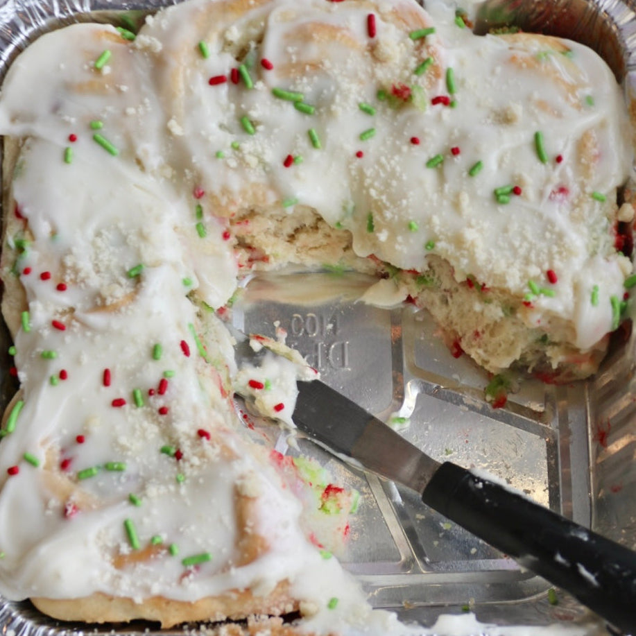 Santa's Sugar Cookie Sweet Rolls