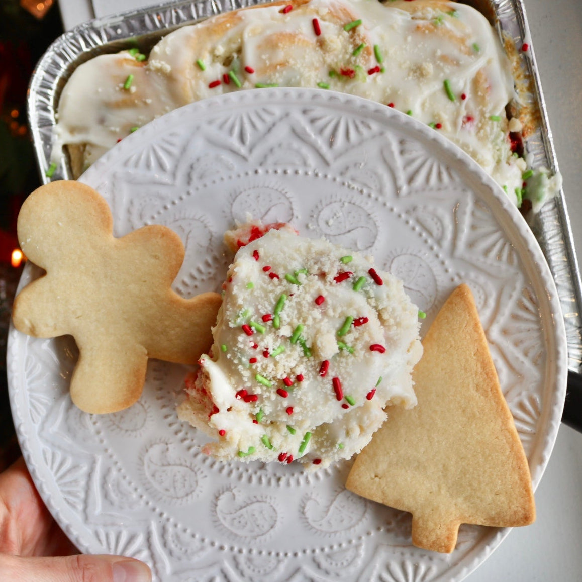 Santa's Sugar Cookie Sweet Rolls