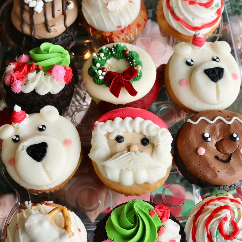 Christmas Assorted Cupcakes- 6 Pack