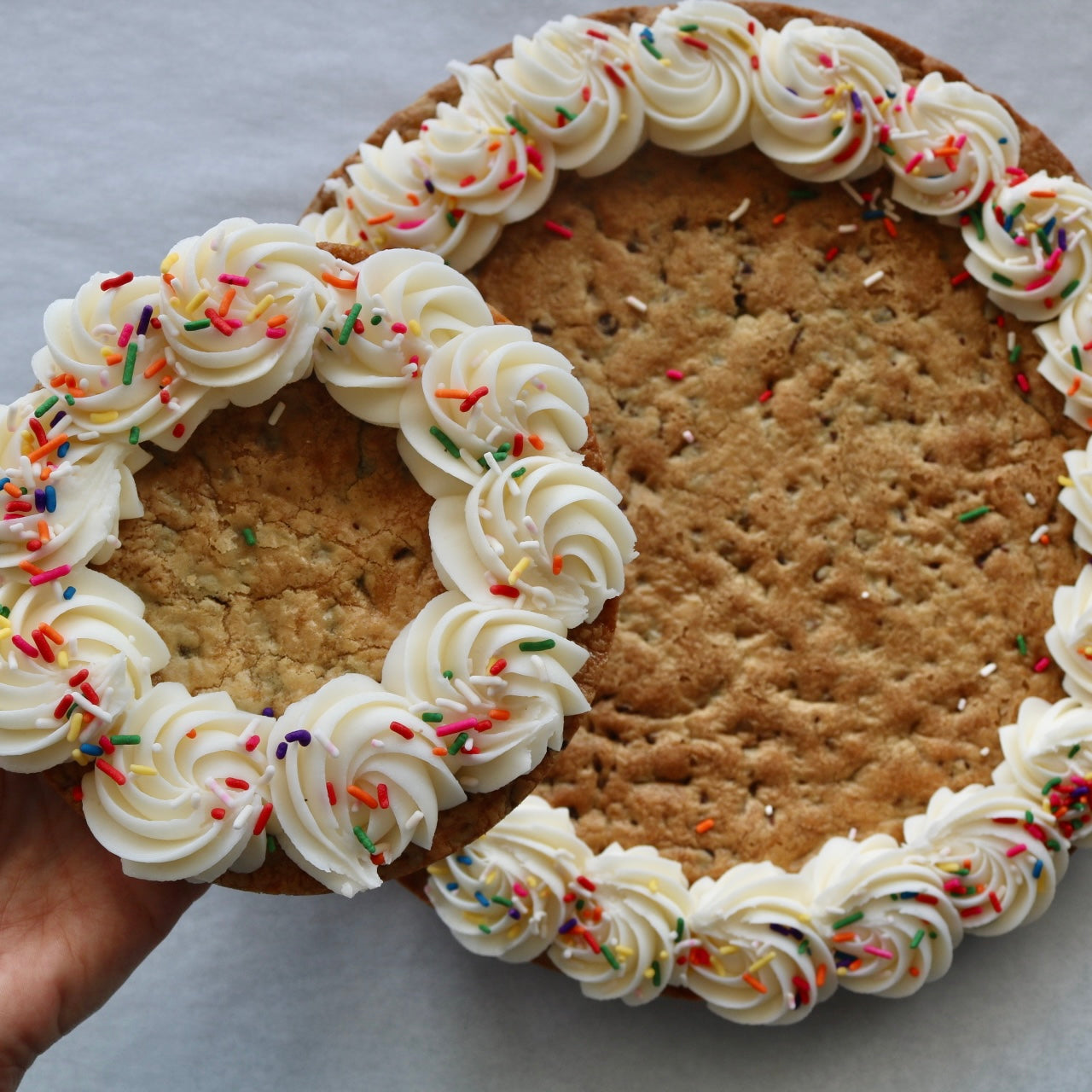 12" Vanilla Buttercream Cookie Cake