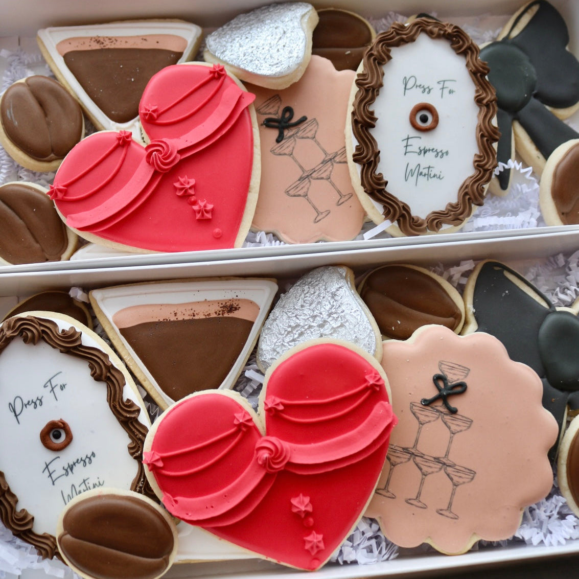 Espresso Martini Valentine Cookie Box