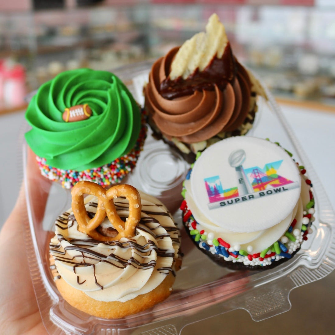 Super Bowl Cupcake- 4 Pack