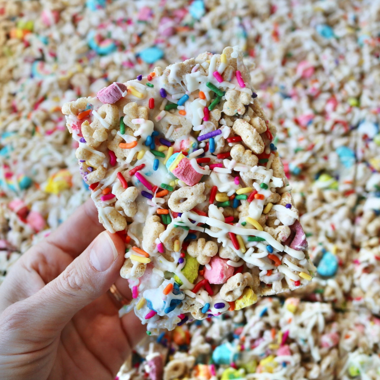 Lucky Charms Rice Krispie Treat
