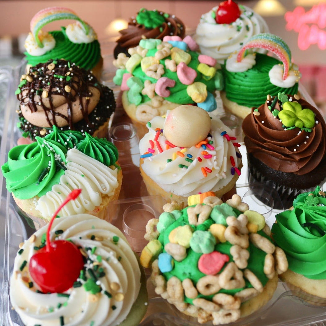 St. Patrick's Day Assorted Cupcakes- Half Dozen