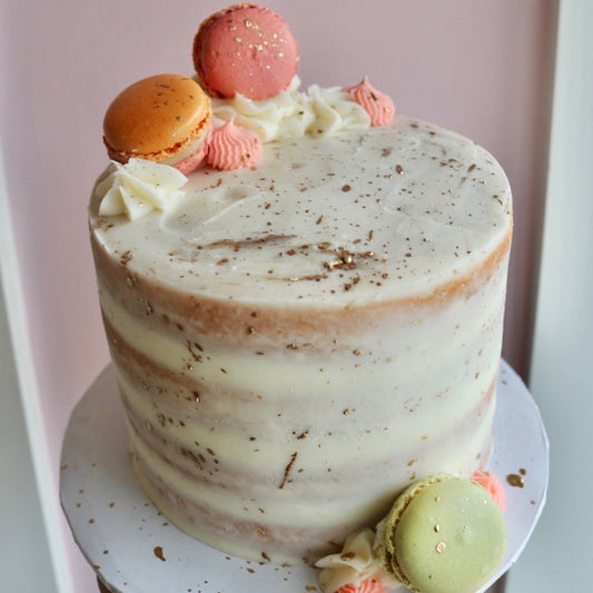 Macaron Naked Cake (semi-custom)