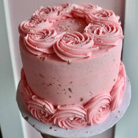 Rosette Buttercream Cake (semi-custom)