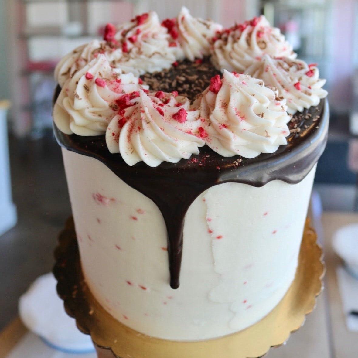 Chocolate Raspberry Cake- Short