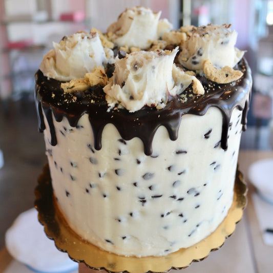 Chocolate Cookie Dough Cake- Tall