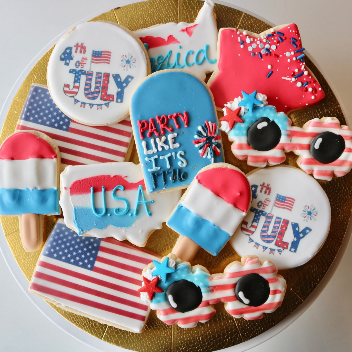 Fourth of July Cookie Tray