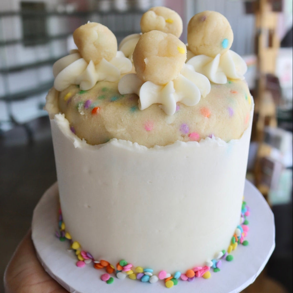 Sprinkle Cookie Dough Mini Cake